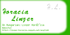 horacia linzer business card